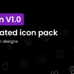UI animated icon resource material AE source file
