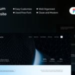 Landing pages for high-end technology websites in FIG, PSD, SKETCH, and XD formats