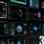 A set of data visualization, large-screen visualization, HUD resource materials, and PSD resources