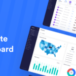 B-end backend data management dashboard template UI kit xd, fig