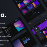 "Web3 dark style crypto market platform UI kit xd source files"